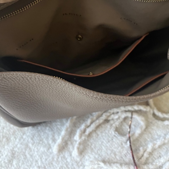 COACH SOFT PEBBLE LEATHER CARY SHOULDER BAG W/CONVERTIBLE STRAPS - Picture 6 of 11